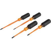 Jeu de tournevis isol&eacute;s &agrave; pointe mince, 1000 V, 4 M - Klein Tools 33734INS