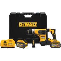 Trousse de marteau perforateur &agrave; moteur sans balai sans fil Max* XR SDS Plus, 60 V, 1-1/4", 725/0-725 tr/min - DEWALT DCH416X2