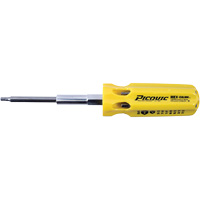Tournevis multi-embouts SAE Hex-Calibre, Prise Plastique - Picquic 88152B