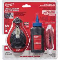 Trousse de cordeau &agrave; craie avec ligne en prime - Milwaukee 48-22-3993
