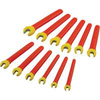 Jeu de cl&eacute;s ouvertes m&eacute;triques isol&eacute;es, 1000 V, 12 Mcx - Gray Tools MB12-I