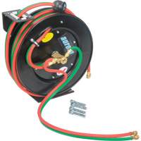 Welding Hose Reel, Welding Gases, 1/4" x 50', Single Hose, 300 psi - Aurora Tools 