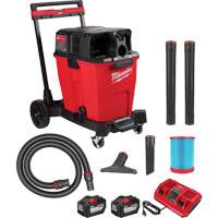 M18 Fuel Cordless Dual-Battery Wet/Dry Vacuum, 18 V, 12 gal. Capacity - Milwaukee 0930-22HD