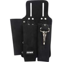 Porte-outils pour monteur de ligne, Porte-outil multiple, Cuir, 3 Poches - Outils Aurora 