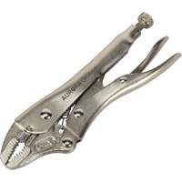 Locking Pliers with Wire Cutter, 5" Length, Curved Jaw - Aurora Tools 