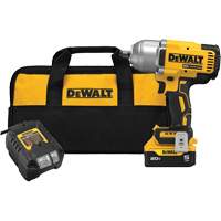 XR&reg; High Torque Impact Wrench Kit with Hog Ring Anvil, 20 V, 1/2" Socket - DEWALT DCF900P1