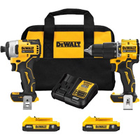 Ensemble combin&eacute; Atomic &agrave; deux outils sans fil et sans balais, Lithium-ion, 20 V - DEWALT DCK226D2