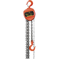 VCH Series Chain Hoist, 20' Lift, 1100 lbs. (0.5 tons) Capacity, Heat-Treated Alloy Steel Chain - JET 101006