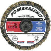 Disque &agrave; feuillets PowerBlend Roll-On, 2" x Type R, Grain Z80 - JET 502015