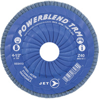 Disque &agrave; feuillets PowerBlend ajustable, 5" x 7/8", Type 29, Grain Z40, Alumine de zirconium - JET 503423