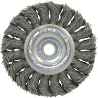 3K114 Brosse &agrave; fil nou&eacute;, non filet&eacute;, Dia. 3-1/4", Fils 0,014", Arbre 3/8"-1/2 - JET 550310
