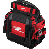 PackOut 15" Structured Tool Bag, Ballistic Polyester, 65 Pockets, Red - Milwaukee 48-22-8316