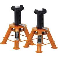 Low Profile Jack Stands, Locking Pin, 10 Tons Capacity, 17-1/3" - 11-1/8" H - Strongarm 032218