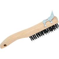 4SHWSC Brosse &agrave; r&eacute;curer manuelle, Acier au carbone, 4 x 16 rangs de fils, Longueur 10" - JET 551109