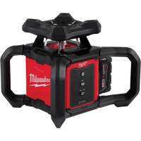 Ensemble de niveau laser rotatif ext&eacute;rieur rouge M18 avec r&eacute;cepteur, 2000' (609,6 m) - Milwaukee 3701-21