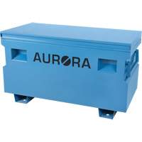 Jobsite Tool Box, 48" x 24" x 27-3/5", Steel, Blue - Aurora Tools 