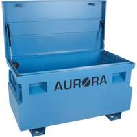 Jobsite Tool Box, 48" x 24" x 27-3/5", Steel, Blue - Aurora Tools 