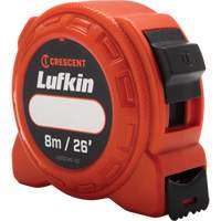 L600 Series Power Tape Measure, 1" x 26'/8 m, Imperial & Metric Graduations - Lufkin By Crescent L625CME-02
