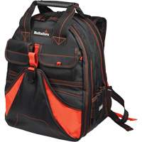 Sac &agrave; dos &agrave; outils de luxe, Noir/Rouge, Balistique/Polyester - Hultafors HT5533