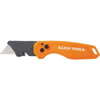 Folding Utility Knife, 1" Blade, Steel Blade, Plastic Handle - Klein Tools 44302