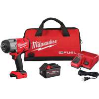 Cl&eacute; &agrave; choc &agrave; couple &eacute;lev&eacute; M18 Fuel avec ensemble d'anneau &agrave; friction Redlithium Forge, 18 V, Mandrin 1/2" - Milwaukee 2967-21F