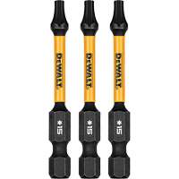 Forets pour tournevis &agrave; chocs FLEXTORQ 3 mcx, Torx, T-15, Prise 1/4" - DEWALT DWAF2TX15IR3