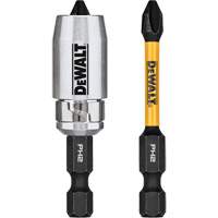 2-Piece FLEXTORQ&reg; Impact Driver Bit Set, Phillips, #2, 1/4" Drive - DEWALT DWAF2PH2IR2S