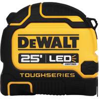 Ruban &agrave; mesurer &agrave; lampe DEL TOUGHSERIES, 25' - DEWALT DWHT35625S