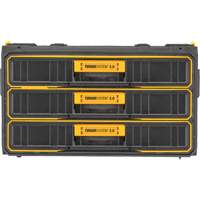 ToughSystem&reg; 2.0 Three-Drawer Unit, 21-4/5" x 12-3/10" x 12-3/5", Black/Yellow - DEWALT DWST08330