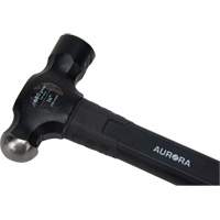 Ball Pein Hammer, 24 oz. Head Weight, Plain Face, Fibreglass Handle - Aurora Tools 