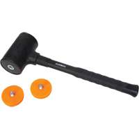 Marteau sans rebond, Poids de la t&ecirc;te 45 oz, Face Polyur&eacute;thane, Prise Fibre de verre, 13" lo - Outils Aurora 