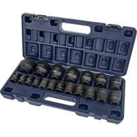 Jeu de douilles SAE, 19 Mcx, Chocs, Prise de 1/2" - Outils Aurora 