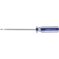Blue Transparent Striped Slotted Screwdriver, 5/16" Tip, Round, Plastic Handle - Aurora Tools 