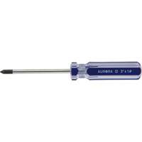 Tournevis Philips bleu transparent avec bandes, #1, Prise Plastique - Outils Aurora 