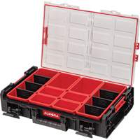 Arx&reg; 2X-Large Organizer with Bins, 23" x 15-1/5" x 6-4/5", Black - Aurora Tools 