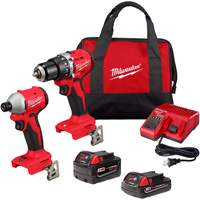 Ensemble combin&eacute; de deux outils compact sans balai, Lithium-ion, 18 V - Milwaukee 3693-22CX