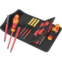 Jeu de tournevis isol&eacute;s pour vis fendues, 1000 V, 18 Mcx - Wera Tools 05006616001
