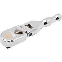 120XP Full Polish Chrome Stubby Flex Head Teardrop Ratchet - Gearwrench 81212XP