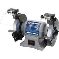 Bench Grinder with LED Lights, 6" Wheel Diameter, 3450 RPM - King Canada KC-690LN