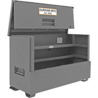 Coffre de style piano pour le chantier de 57,4 pi3, 72-7/16" la x 33-7/8" p x 49-7/16" h, Gris - Durham Manufacturing JSCPB-317250-94T-D720