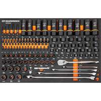 Jeu d'outils pour m&eacute;canicien Bolt Biter dans un plateau de rangement en mousse 97 mcx - Gearwrench 099575101021