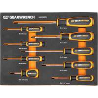 Jeu de tournevis bimat&eacute;riau Phillips dans un plateau de rangement en mousse, 9 m - Gearwrench 099575101144