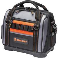 Sac ouvert de 14" pour outils d'ouvrier, Polyester, 32 pochettes, Noir/Gris - Crescent 037103368782