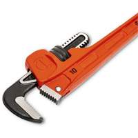 SLIM JAW Pipe Wrench, 1-9/10" Jaw Capacity, 10" Long, Powder Coated Finish, Non-Ergonomic Handle - Crescent 037103336491