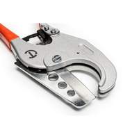 Ratcheting PVC Pipe Cutter with Dipped Grips, 1/4"- 2-3/8" Capacity - Crescent 037103346346