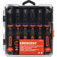 Jeu de tournevis de pr&eacute;cision avec pointe en diamant, 6 - Crescent 037103366016