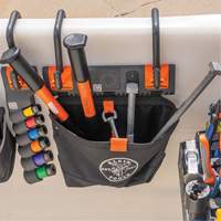 Module de poche pour quincaillerie avec crochet en S Bucket Work Centre, Nylon, 1 pochettes, Noir/Orange - Klein Tools BC510S