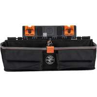 Module pour grande poche avec crochet en S Bucket Work Centre, Nylon, 3 pochettes, Noir/Orange - Klein Tools BC511S