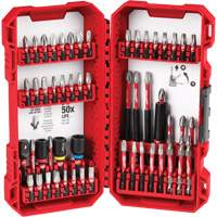 Shockwave Impact Duty Driver Bit Set, 54 Pcs., Hex/Nutsetter/Phillips/Slotted/Square/Torx&reg; - Milwaukee 48-32-4010