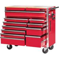 PRC4211 Armoire roulante de s&eacute;rie Pro, 11 tiroirs, 42" la x 18" p x Rouge - JET 842514